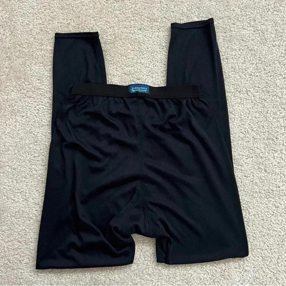 Patagonia Capilene Mid weight Baselayer Leggings Pants Men Sz Medium Black Snow, - Picture 7 of 16